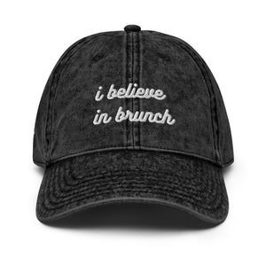 I Believe In Brunch - Denim Dad Cap